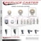 Service Caster 5 Inch Nylon 10 MM Threaded Stem Caster Set 2 Brakes SCC SCC-TS20S514-NYS-M1015-2-PLB-2 - alternate 2